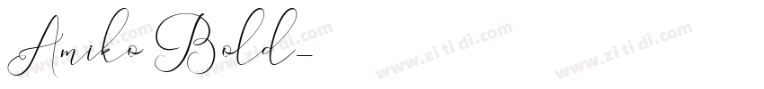 Amiko Bold字体转换